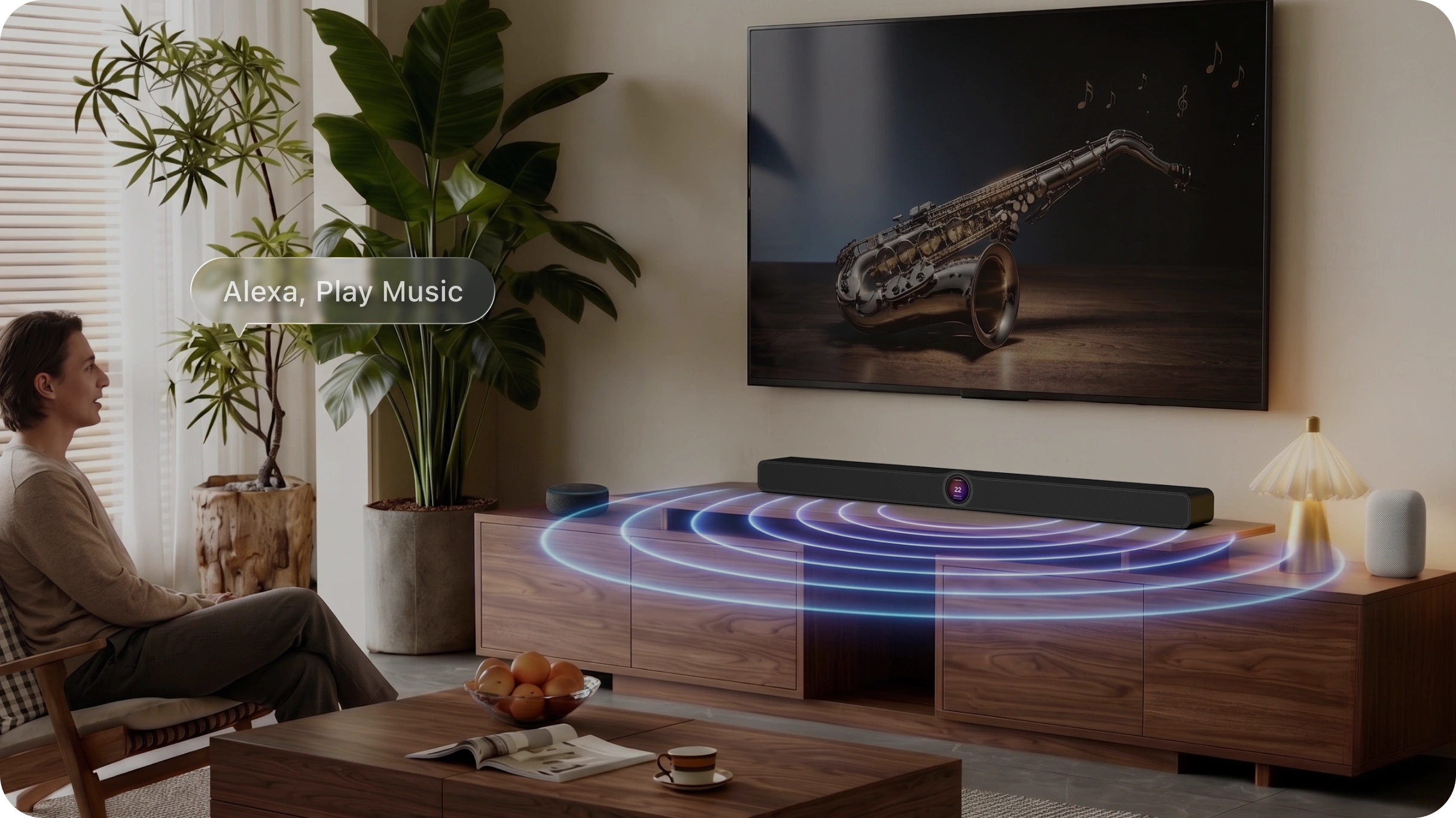 WiiM Bar voice control