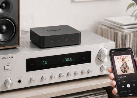 WiiM Pro upgrading a classic Onkyo receiver